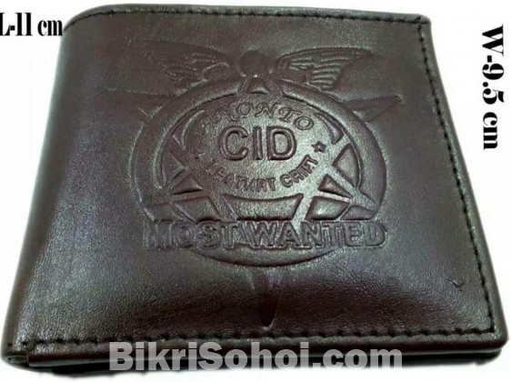 Cow leather wallet